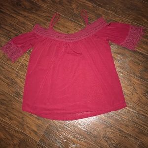 Off the shoulder with straps top